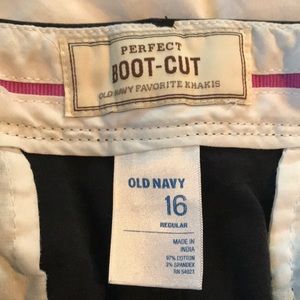 black bootcut khakis